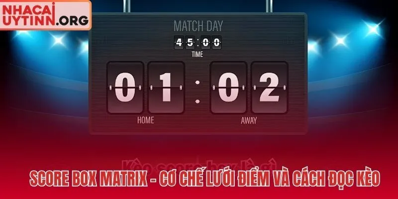 Kèo chấp Score Box và lưới điểm goal difference đa chiều